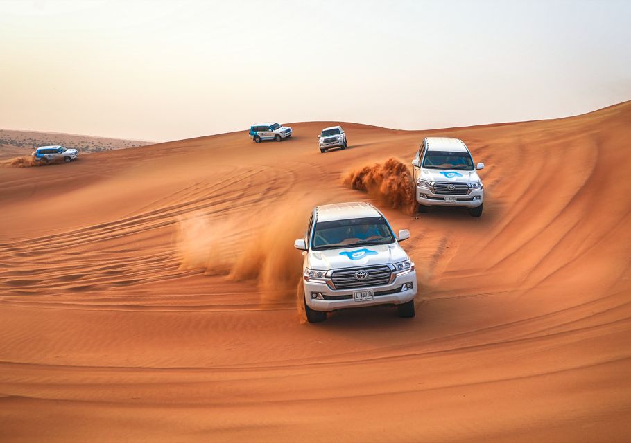 Dubai Desert Safari 4x4 Dune Bashing, Sandboarding, Camel Riding, Dinner